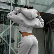 Women’s Y2K Zipper Hoodie Cardigan – Long Sleeve Corset Jacket